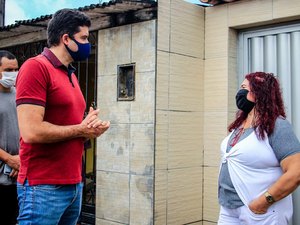 Prefeito Rui Palmeira vistoria obras do Nova Maceió no Clima Bom