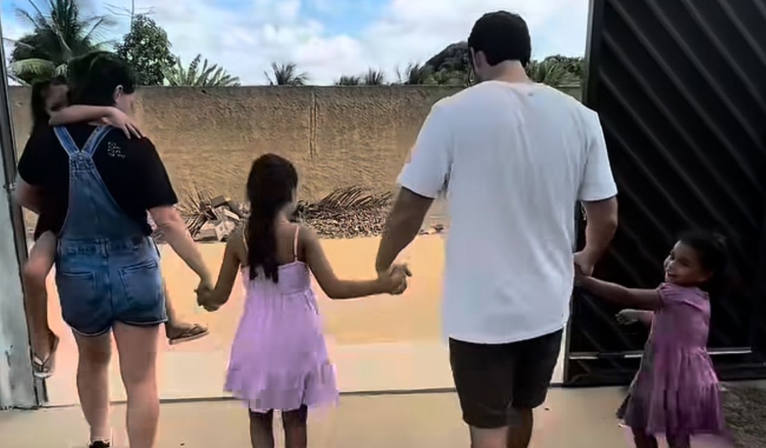 Família do Rio viaja a Alagoas para adotar três irmãs: 'Amanhã nossa vida muda'
