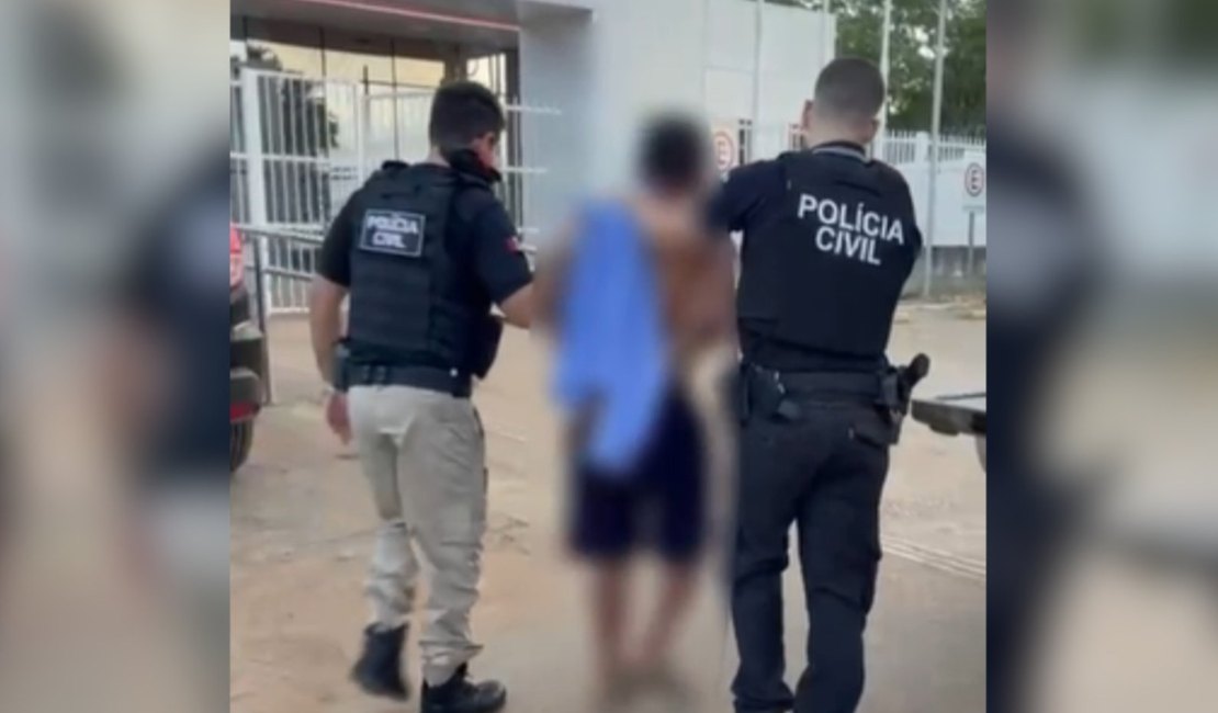 [Vídeo] Homem investigado por estupro de vulnerável no PR é preso no interior de Alagoas