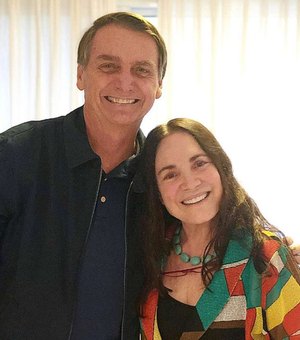 Ninguém melhor do que Regina Duarte para a Cultura, diz Bolsonaro
