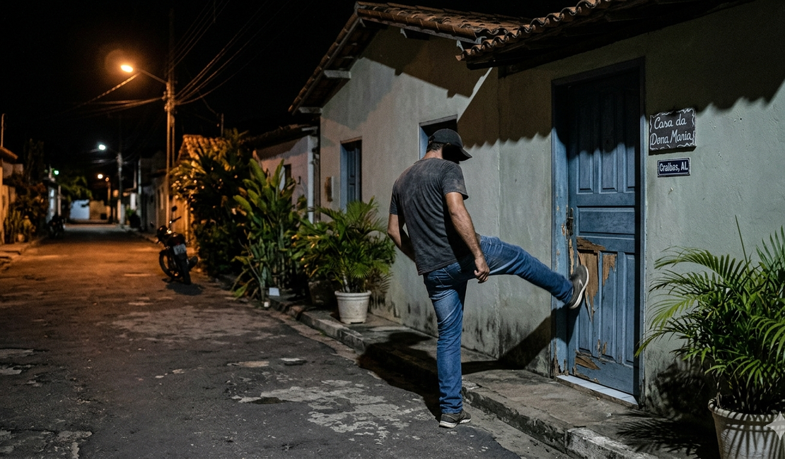 ‘Vou dar um chute na sua boca’: Após chutar porta da ex-sogra, homem é preso por ameaça em Craíbas