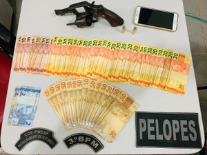 Arma que seria vendida a traficante é apreendida pela PM
