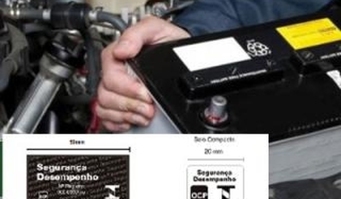 Inmetro coíbe venda de bateria de chumbo-ácido sem selo