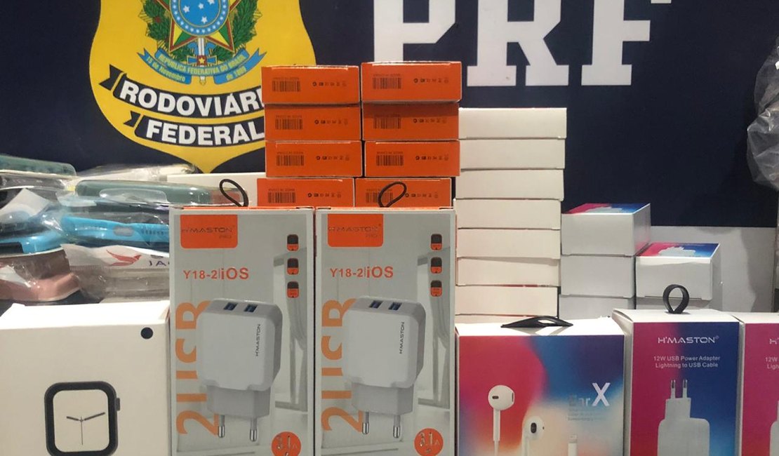 PRF apreende mais de 400 mercadorias sem nota fiscal em São Sebastião