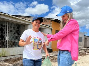 Prefeita Ceci Rocha acompanha desenvolvimento de obras e ações em Atalaia