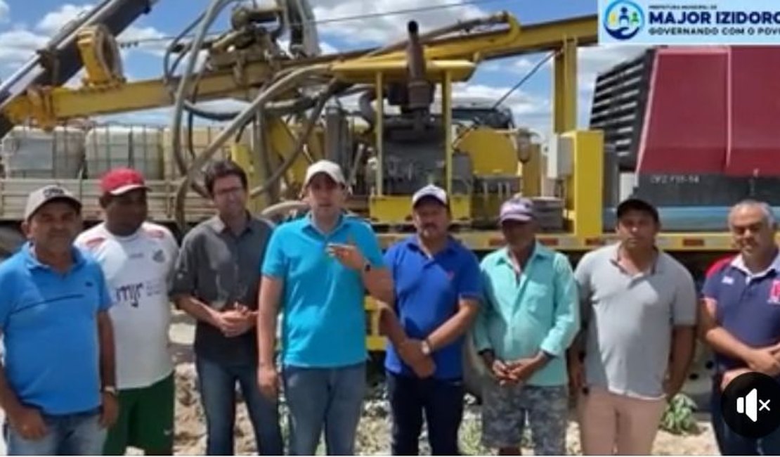 Prefeitura de Major Izidoro entrega poço artesiano para comunidade de Lagoa Cercada