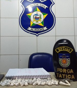 Polícia encontra maconha e cocaína com jovens no bairro de Bebedouro