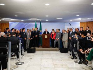 Ministros alagoanos estavam presentes em pronunciamento de Temer