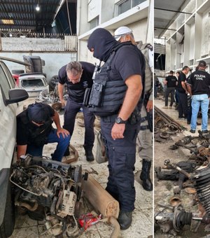 Oficinas clandestinas e venda de peças roubadas: SSP deflagra nova fase da Operação Desmanche
