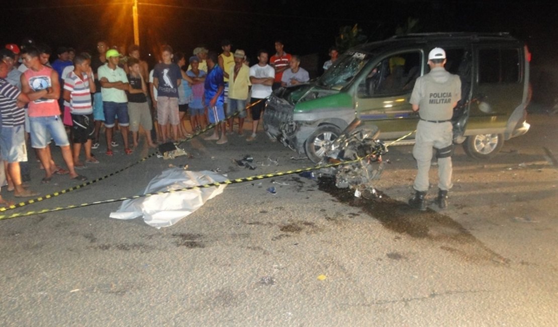 Deficiente físico morre ao colidir moto em carro na cidade de Taquarana