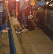 Tio e sobrinha sofrem acidente de moto após ultrapassagem proibida