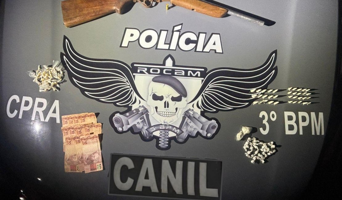 23 armas de fogo são apreendidas pela Polícia Militar de Alagoas na última semana