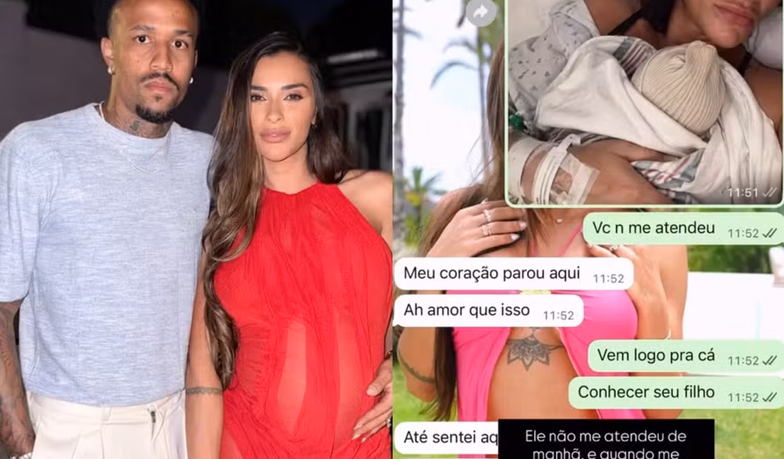 Tainá Militão prega peça em Eder ao fingir nascimento do filho