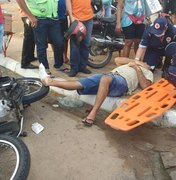 Dono de lanchonete é roubado após ficar ferido em colisão entre motocicletas 