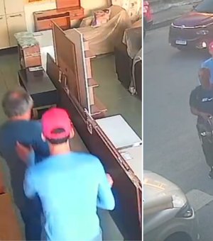 Assalto registrado por câmeras mostra ação violenta ocorrida no Cleto Marques Luz