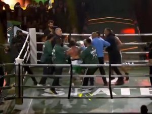 Duelo entre Popó Freitas e Wanderlei Silva termina em briga generalizada