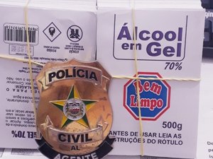 Cinco pessoas são detidas por falsificar álcool em gel em Arapiraca