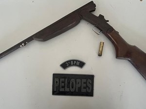Polícia Militar apreende espingarda na zona rural de Feira Grande