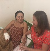 OAB/Arapiraca ajuda vítima de assalto que teve dedos decepados e faz campanha para ajudar a família