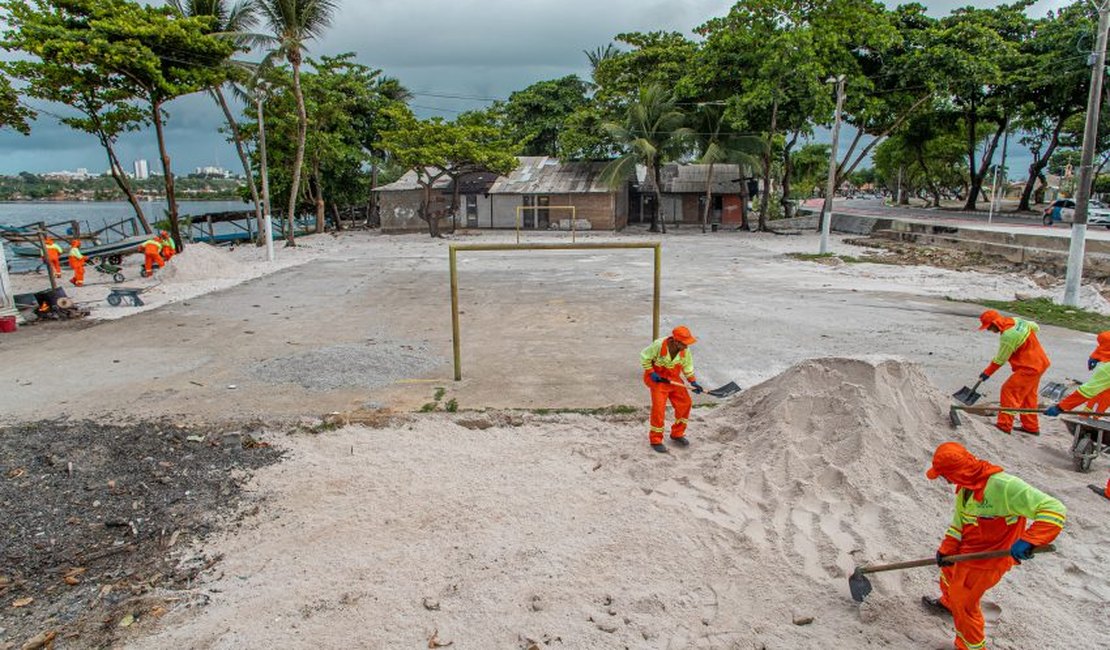 Projeto 'Eu Amo a Lagoa' reforma quadras de esporte e cria novos espaços de convivência