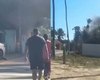 Incêndio atinge barraca de praia e mulher é socorrida em Guaxuma