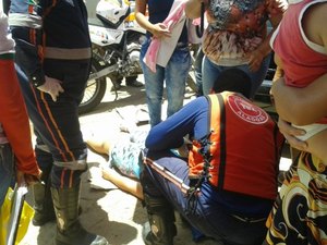 Mulher é atropelada no bairro Boa Vista em Arapiraca