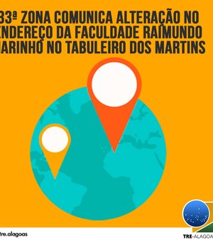 TRE comunica mudança de local de votação no Tabuleiro dos Martins