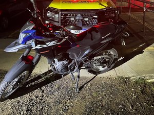 Moto furtada é recuperada em canavial de Colônia Leopoldina