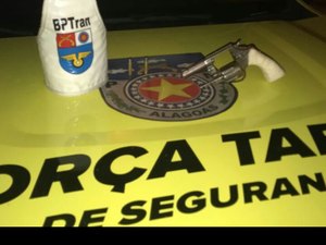 Força Tarefa prende suspeitos com arma de fogo e recupera celular roubado