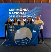 Prefeito Allan de Jesus participa em São Paulo da cerimônia nacional de entrega da Bandeira Azul 2025