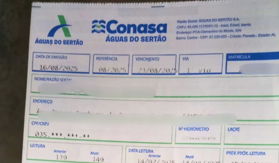 Águas do Sertão é alvo de nova ação civil pública  que cobra transparência à população alagoana