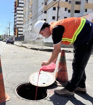 Operação da Prefeitura de Maceió flagra lançamentos ilegais de esgoto na Pajuçara