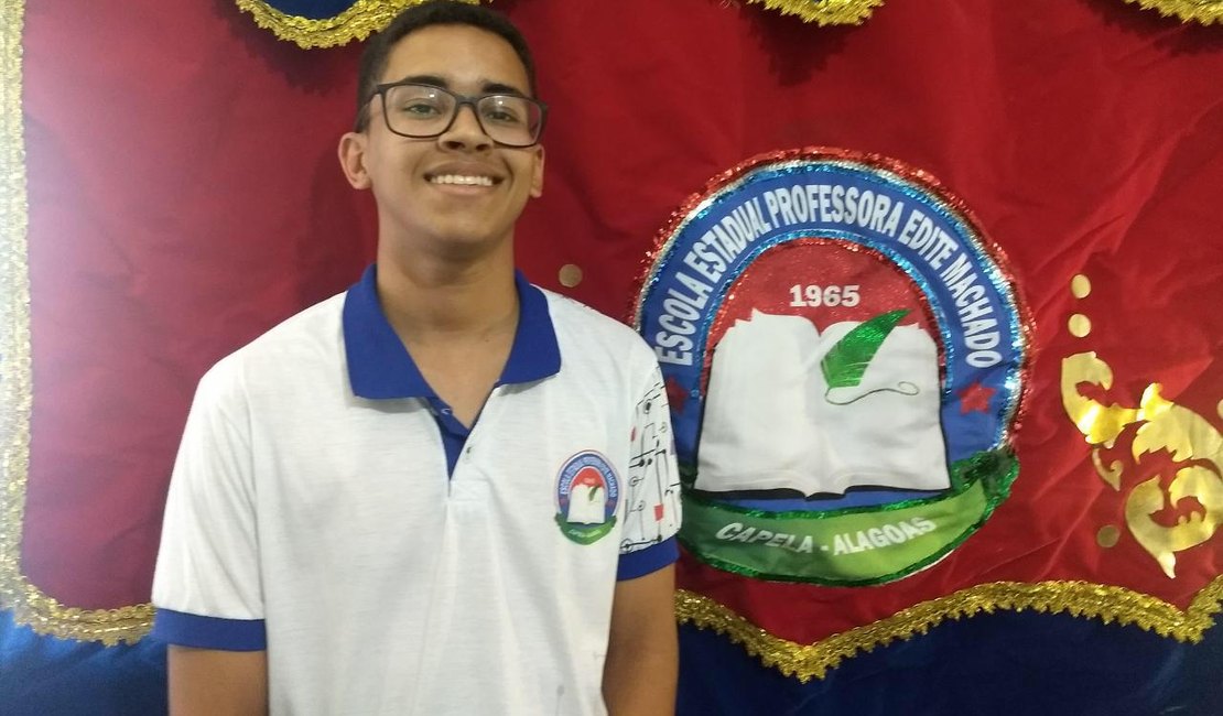 Estudante de Alagoas é o primeiro colocado em concurso do Jovem Senador