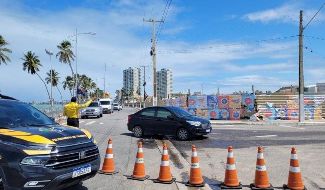 Trânsito de diferentes bairros de Maceió será bloqueado no fim de semana