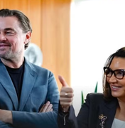 Lula e Janja se reúnem com Leonardo DiCaprio no Palácio do Planalto