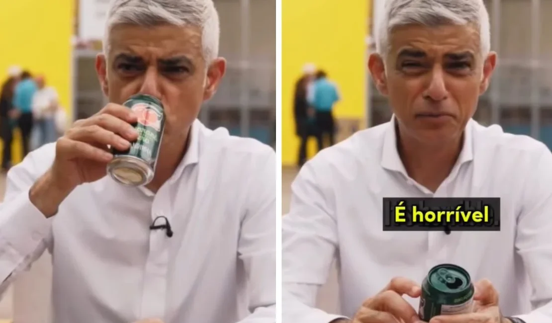 Prefeito de Londres prova refrigerante de guaraná na COP30: 'Horrível'