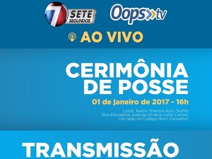 Parceria entre o Portal 7 Segundos e Oops TV vai transmitir posse de prefeito 