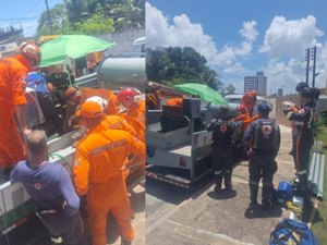 Homem tem mão esmagada após ficar preso em equipamento de construção