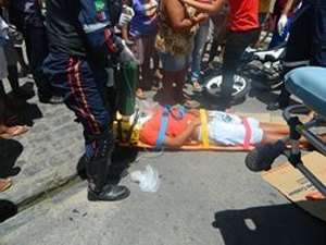 Jovem fica desacordado em acidente em Arapiraca