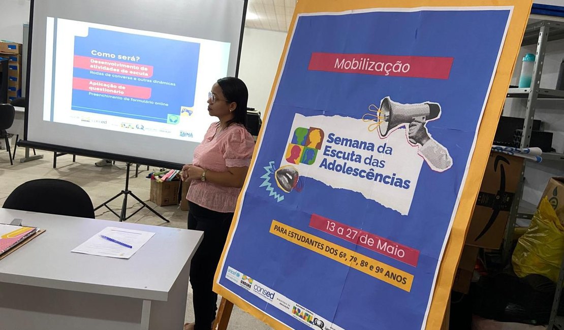 Estudantes da rede municipal de Lagoa da Canoa participam da Semana da Escuta das Adolescências