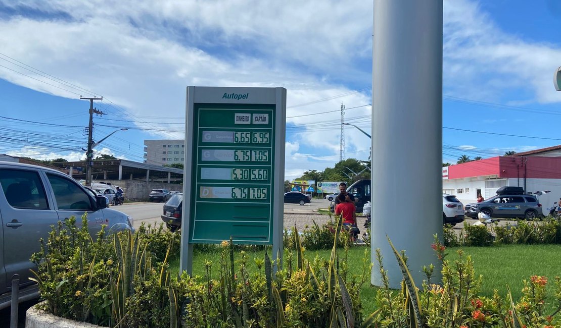 Preço do litro gasolina em Maragogi passa custar até R$ 6,95