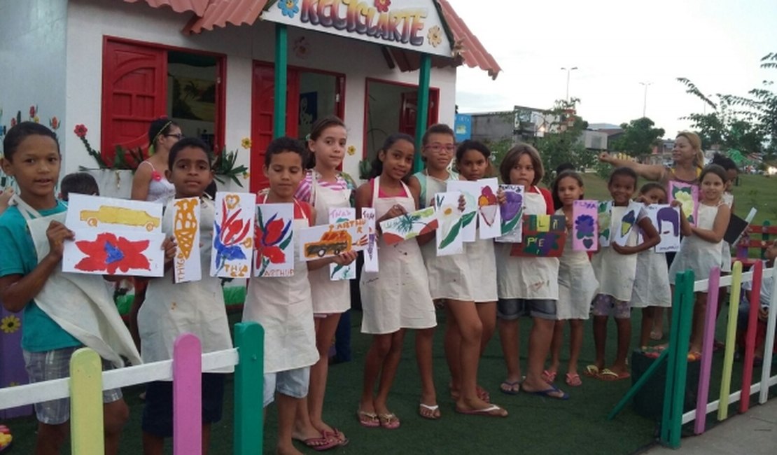 Projeto Reciclarte incentiva arte e descobre talentos infantis