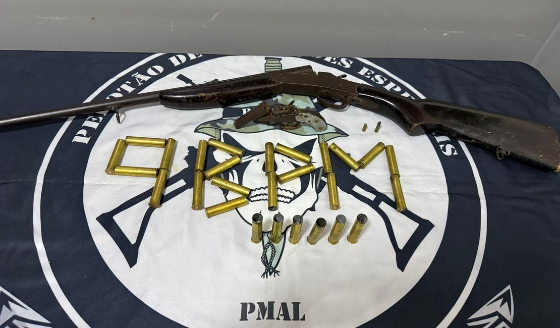 Polícia apreende armas de fogo no município de Olho d’Água do Casado