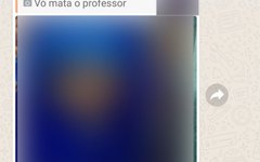 Mensagem de aluno ameaçando professor em Piaçabuçu