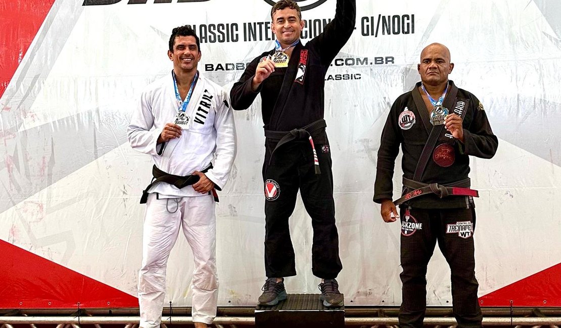 Tarciso Manzano é campeão da categoria master de torneio internacional de jiu-jítsu