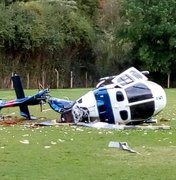 Helicóptero com o governador do ES cai; Paulo Hartung não se feriu