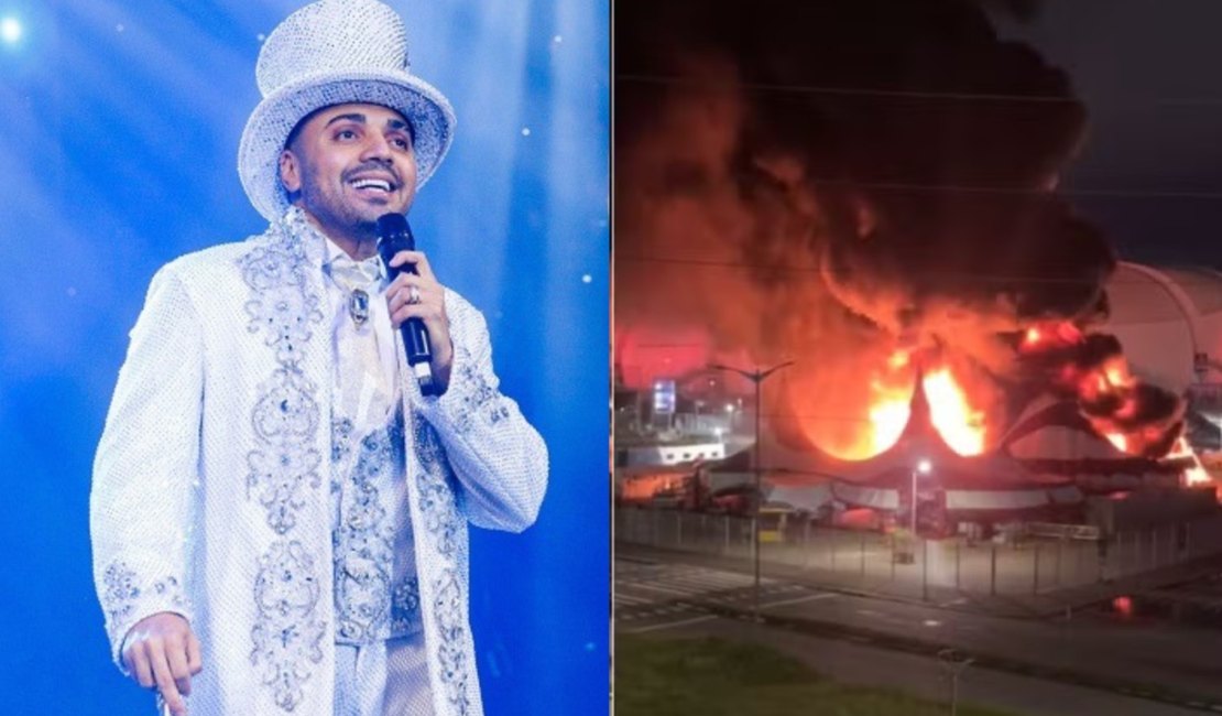 [Vídeo] Incêndio de grandes proporções atinge Circo do Tirullipa em Natal