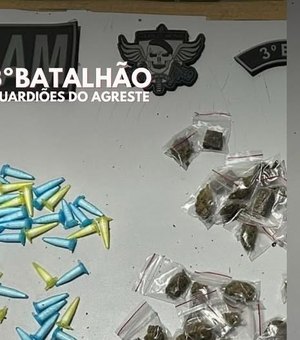 Polícia Militar prende suspeitos de tráfico no bairro Canafístula, em Arapiraca