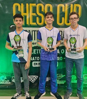 Alunos da Rede Municipal de Arapiraca conquistam vagas no Campeonato Brasileiro de Xadrez