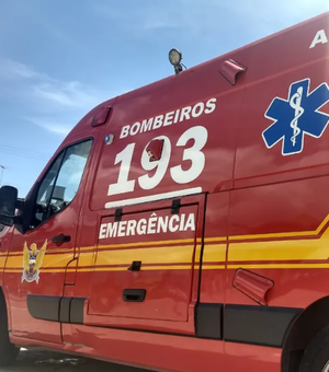 Motociclista fica ferido após colidir em poste na Avenida Guarani, em Penedo